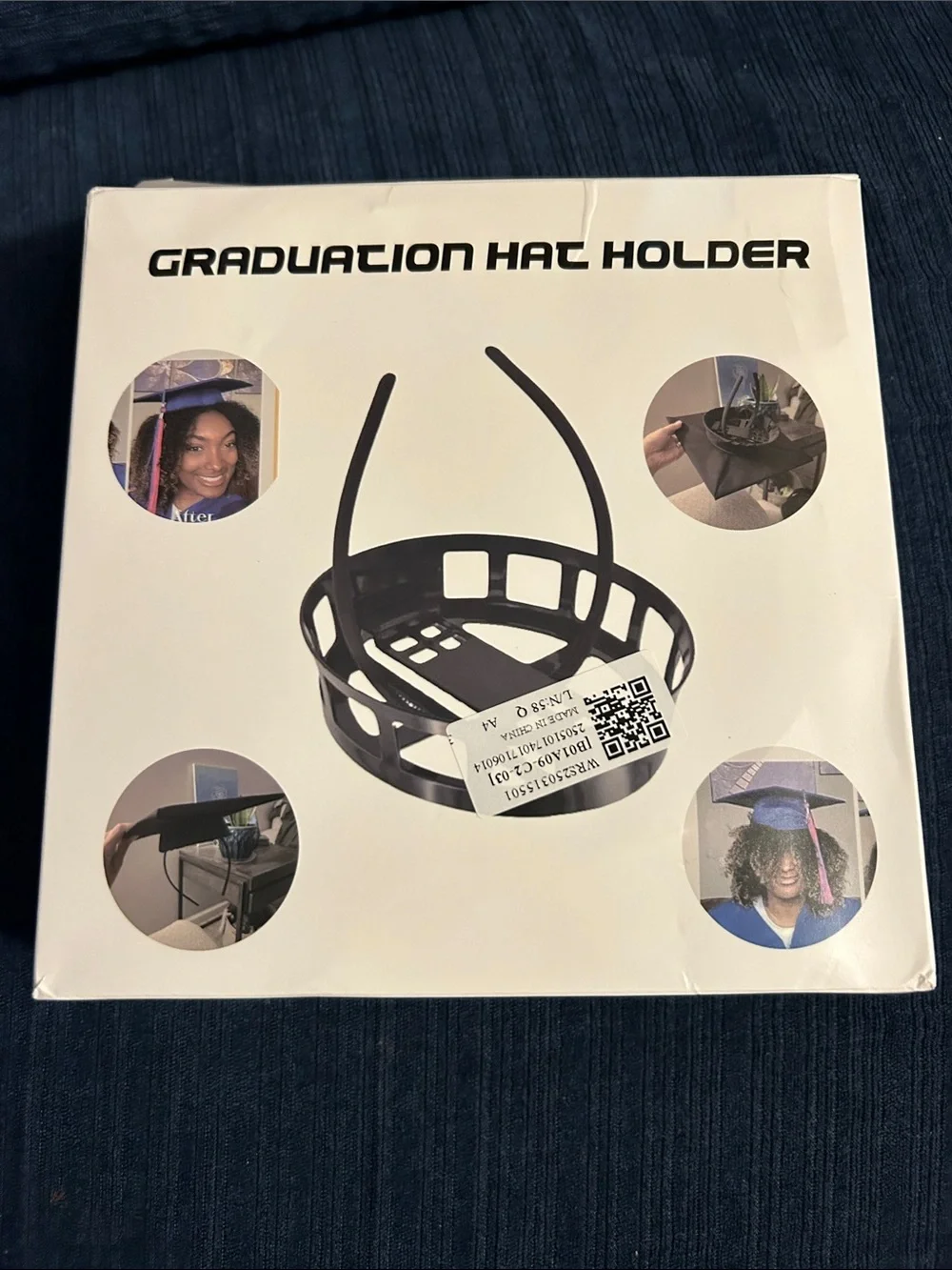 Graduation Hat Holder - Whire